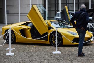 Une Lamborghini mise en vente en 2021 par l’AGRASC, l’agence chargée d’organiser les ventes aux enchères de biens saisis.