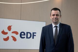 CEO of France's state-controlled energy giant EDF Luc Remont poses prior to hold a press conference to present the group's annual results on February 17, 2023 in Paris. (Photo by ALAIN JOCARD / AFP)