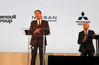 Makoto Uchida, PDG de Nissan, et Jean-Dominique Sénart, le président de Renault et de l’Alliance