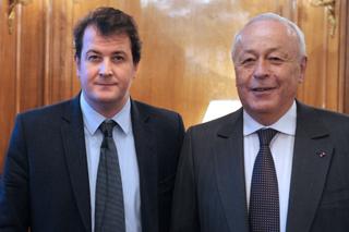 Alain Mérieux et son fils Alexandre. Alain Mérieux et son fils Alexandre.