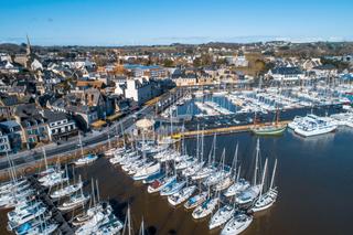 Le port de Paimpol dans les Côtes-d’Armor. 