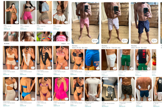 Captures d’écran de profils Vinted renvoyant vers des business parallèles.