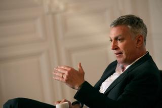 Grégoire Heuzé lors d’une interview réalisée dans ses locaux rue de Rivoli, le 29 juin 2023. Photo by Khanh Renaud/ABACAPRESS.COM