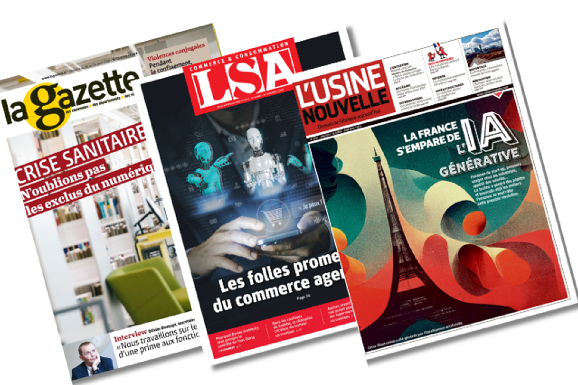 Illustration de l'article LSA, L’Usine Nouvelle, le Moniteur… l’intelligence artificielle va remplacer 19 journalistes