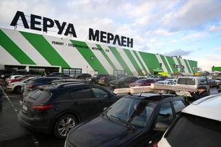 Un Leroy Merlin près de Moscou en 2023. Les magasins ont depuis changé de nom et de couleur.