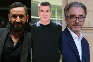 Cyril Hanouna (à gauche), Matthieu Pigasse (au centre) et Pierre-Antoine Capton (à droite) sont attaqués en justice pour les mêmes raisons. 