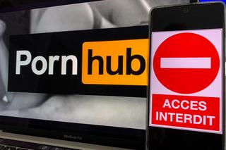Illustration du site Pornhub (5 juin 2025), qui a supsnedu son accès en France suite au tour de vis réglementaire. 