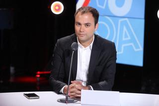 Charles Consigny dans l’émission « les Grandes Gueules » sur RMC, à Paris, en 2022. 