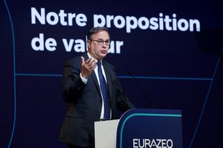 Christophe Bavière, co-CEO d’Eurazeo, lors de l’assemblée annuelle des actionnaires du 7 mai 2024 à Paris.